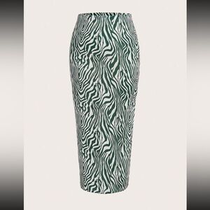 Zebra Pattern Skirt